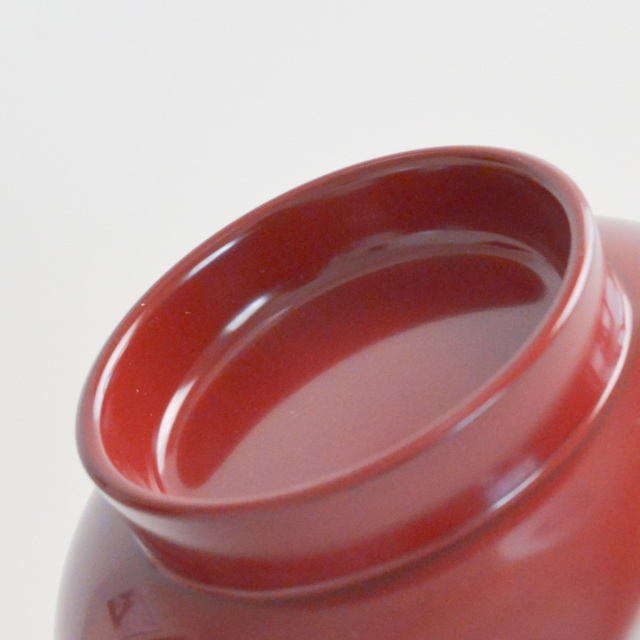 送料無料】 端反小丼 古代朱 食洗機対応 5個セット / どんぶり 食器 器