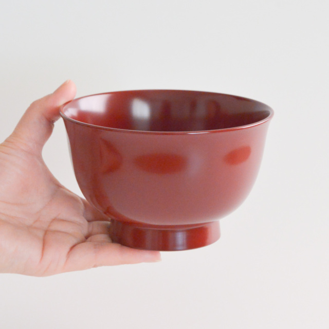 漆の丼 5客セット 送料無料】 端反小丼 古代朱 食洗