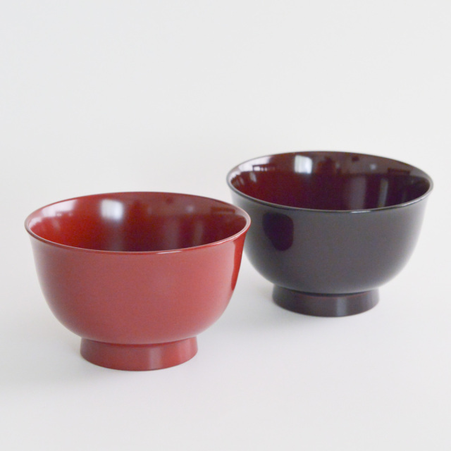 送料無料】 端反小丼 古代朱 食洗機対応 5個セット / どんぶり 食器 器