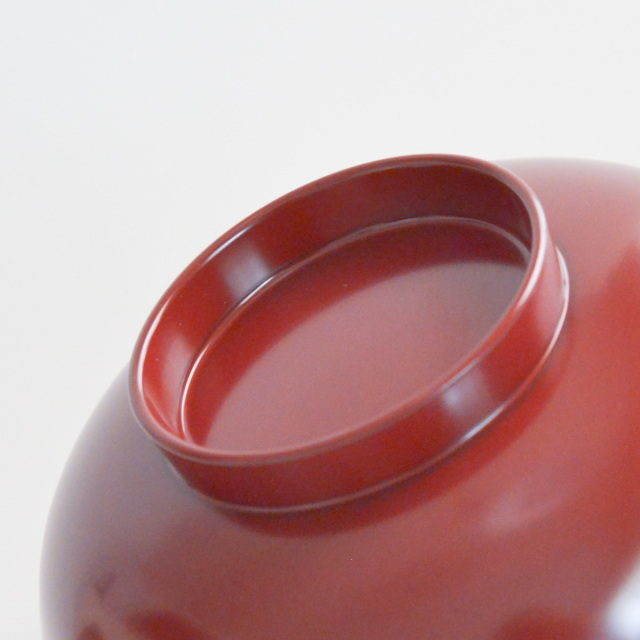 送料無料】 端反平椀 古代朱 食洗機対応 5個セット / どんぶり 食器 器