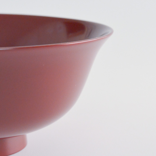 送料無料】 端反平椀 古代朱 食洗機対応 5個セット / どんぶり 食器 器