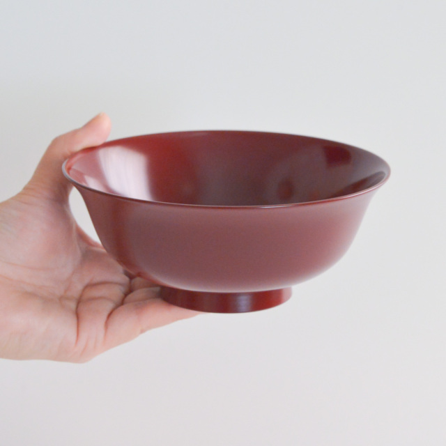 越前塗り　古代朱　どんぶり　5セット 送料無料】 端反平椀 古代朱 食洗機対応 5個セット / どんぶり 食器 器