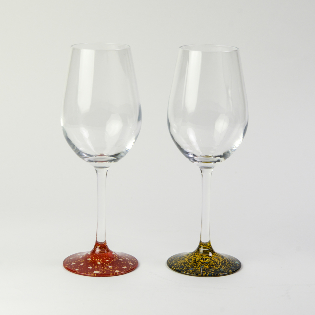 ワイングラス 銀河 ペア 木箱入り / ワインカップ 酒器 日本酒