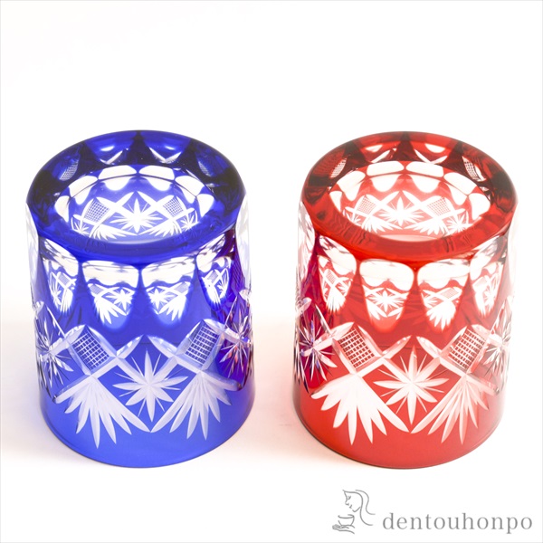 送料無料】 星切子 オールド ペア / 田島硝子 ビールグラス ビアグラス