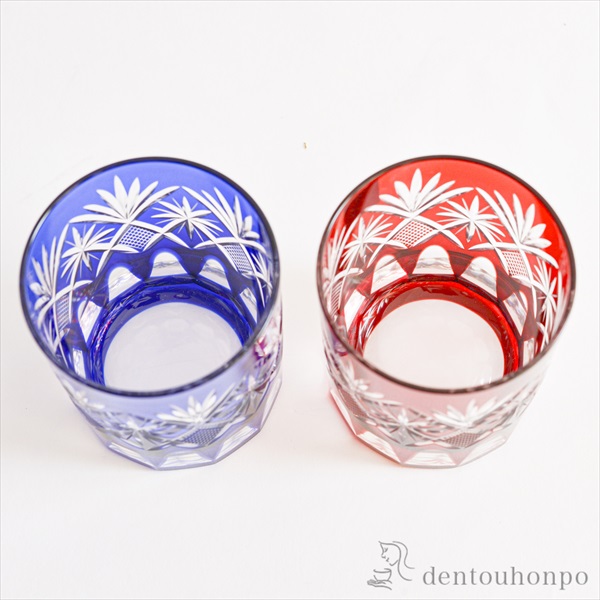 送料無料】 星切子 オールド ペア / 田島硝子 ビールグラス ビアグラス