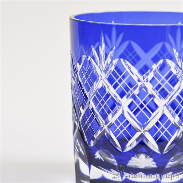 送料無料】 重ね矢来菊底 オールド ペア / 田島硝子 ビールグラス