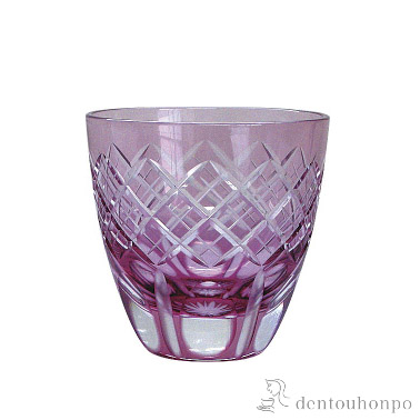 未使用】伝統切子 江戸風情 巽工房製 ペアグラス カットガラス 一対 共