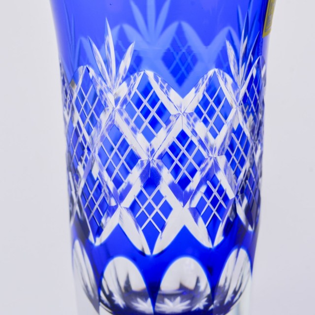 工芸品　ガラス花瓶　合わせガラス 津軽ビードロ すう 花瓶
