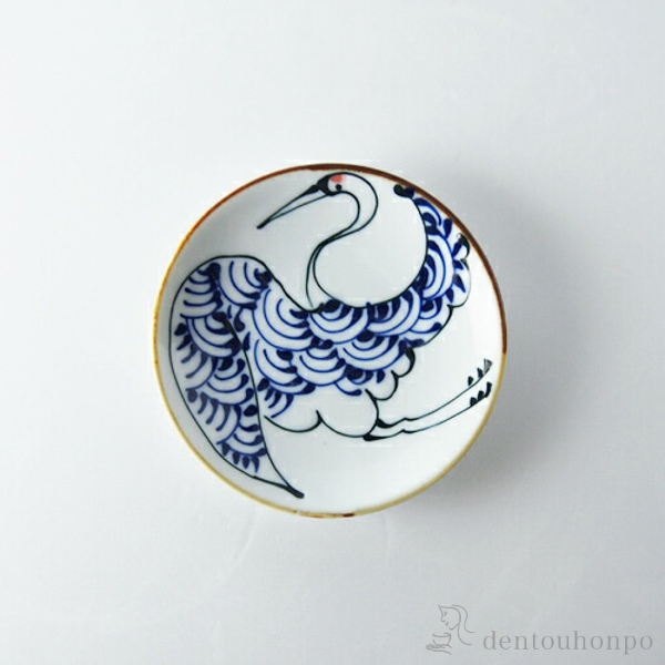 小皿 kotohogi  鶴≪在庫確認後、10~14営業日程で出荷≫ ( kotohogi プレート 醤油皿 豆皿 和食 洋食 波佐見焼 )