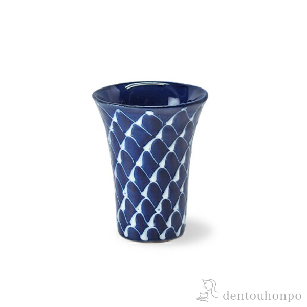 アペリティフ（酒器） 琉璃 網絵≪在庫確認後、1週間程で出荷≫ ( 波佐見焼 琉璃 父の日 プレゼント 初任給 ビールグラス ビアグラス 保温 保冷 人気 波佐見焼 )