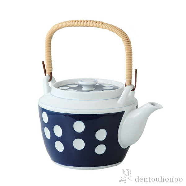 土瓶 水玉 8号≪在庫確認後、10~14営業日程で出荷予定≫ ( 波佐見焼 水玉 ポット どびん お茶 土瓶蒸し 和食器 波佐見焼 )