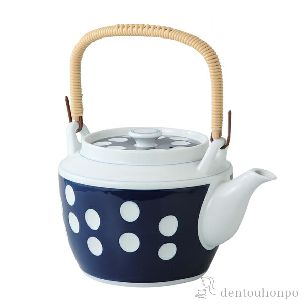土瓶 水玉 10号≪在庫確認後、10~14営業日程で出荷予定≫ ( 波佐見焼 水玉 ポット どびん お茶 土瓶蒸し 和食器 波佐見焼 )