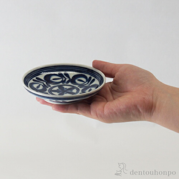 小皿 5枚 角皿 醤油皿 人物 染付 小皿 5枚 角皿 醤油