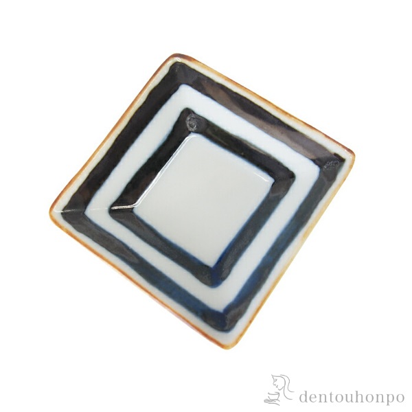 角豆皿 濃線紋 5個セット≪在庫確認後、10~14営業日程で出荷≫ ( プレート 醤油皿 豆皿 和食 洋食 波佐見焼 )