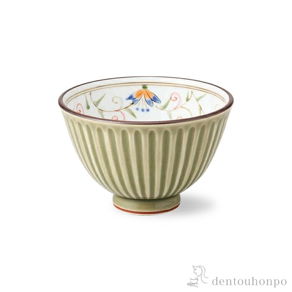 軽量飯碗 花蓮 緑 3個セット≪在庫確認後、10~14営業日程で出荷≫ ( 波佐見焼 軽量 ごはん 白ご飯 お茶碗 飯碗 おすすめ 波佐見焼 )