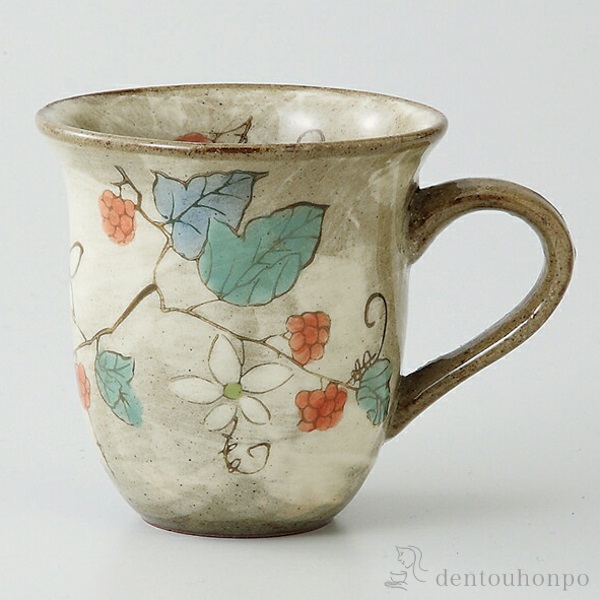 ミニマグ 草花木苺 赤≪在庫確認後、10~14営業日程で出荷≫ ( 草花木苺 プレゼント デザイン マグ オリジナル タンブラー 波佐見焼 )