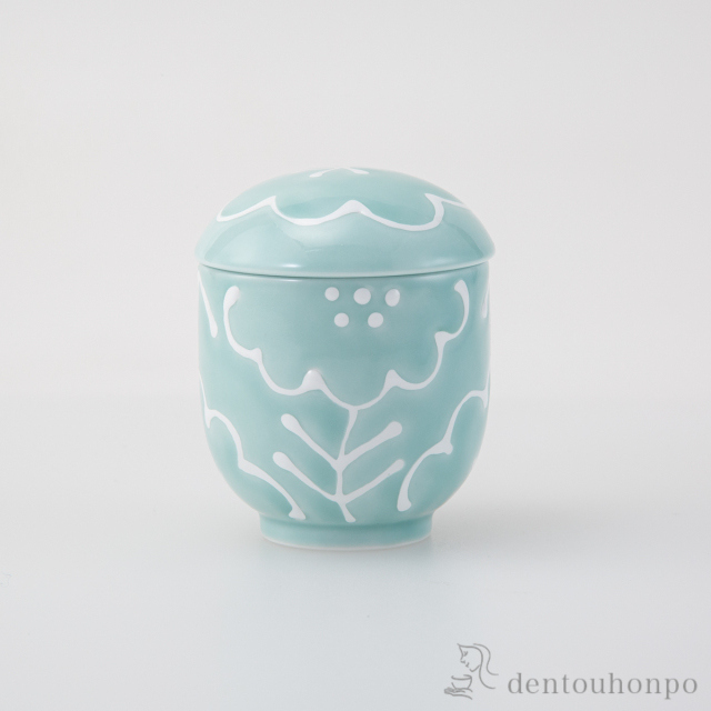 マリア 蓋付カップ EG ５個セット≪在庫確認後、10~14営業日程で出荷≫ ( 湯のみ ゆのみ 湯飲み カップ プレゼント 波佐見焼 )