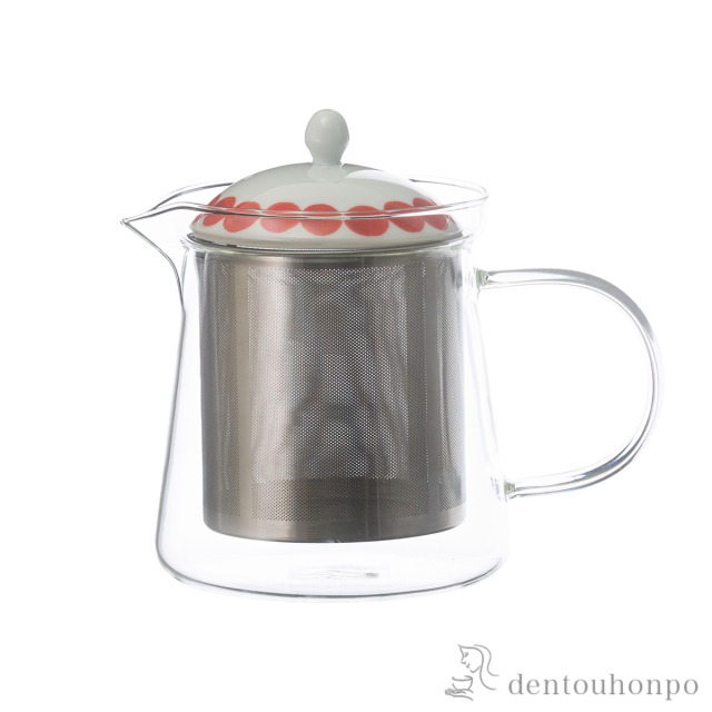 【送料無料】コリエ SSガラスポット 赤 大≪在庫確認後、10~14営業日程で出荷≫ ( 紅茶 ハーブティー 日本茶 ティーライフ 人気 波佐見焼 )