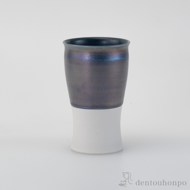 smart350 1／2カップ オーロラ藍≪在庫確認後、10~14営業日程で出荷≫ ( 焼酎グラス ビアカップ ビールグラス フリーカップ グラス 波佐見焼 )