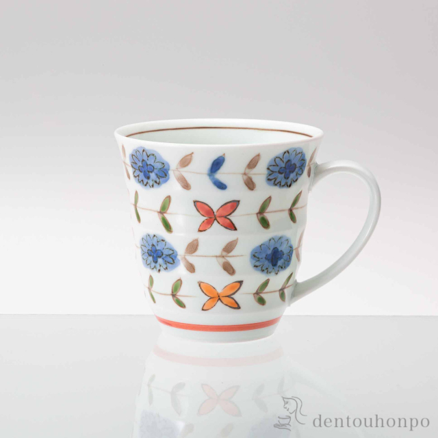 ブルーメ 軽量マグカップ 赤≪在庫確認後、10~14営業日程で出荷≫ ( プレゼント デザイン マグ オリジナル タンブラー 波佐見焼 )