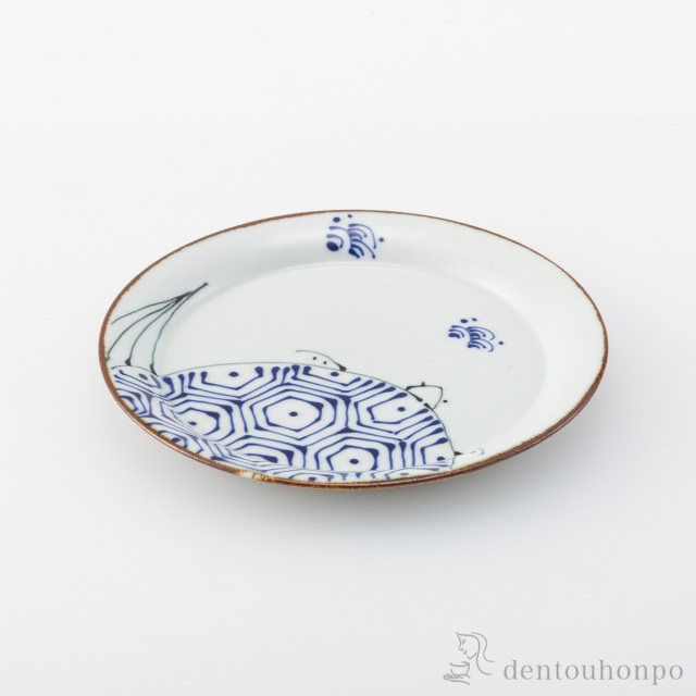 【送料無料】kotohogi 丸磁盆 亀 6号≪在庫確認後、10~14営業日程で出荷予定≫ ( 盛皿 プレート テーブルウェア 食器 パーティー 波佐見焼 )