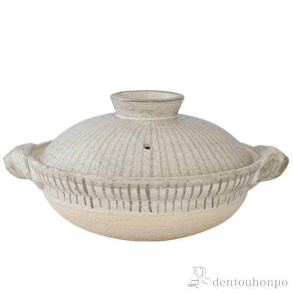 【送料無料】伊賀土鍋　 利休十草 大（3~5人用）≪約1年で出荷予定≫ ( 長谷園 お鍋 土鍋 鍋料理 日本製 4人用 3人用 伊賀焼 )