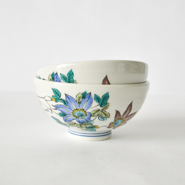 青い絵柄の茶碗9個セット 青い絵柄の茶碗9個セット 茶碗(小)(青)｜和食器通販｜