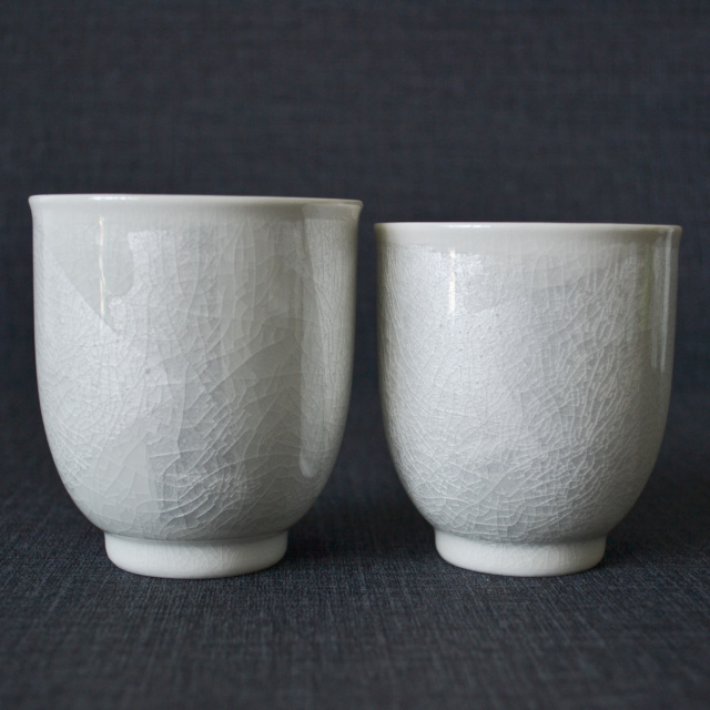 夫婦湯呑 銀彩 ペア / 夫婦湯のみ 夫婦湯飲み 湯呑み ゆのみ 陶器