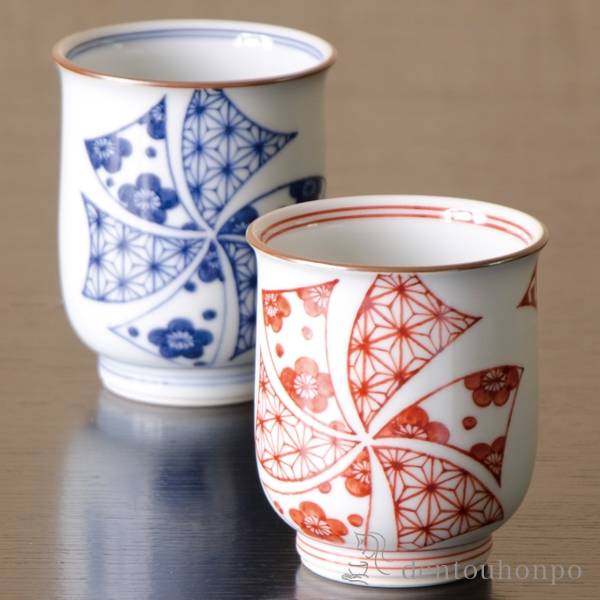 【送料無料】組湯呑 花車 ペア≪在庫確認後、1~3営業日で出荷≫ ( 名入れ有料 母の日 プレゼント 初任給 湯呑み 湯のみ セット 湯飲み おすすめ セット 清水焼 京焼 )