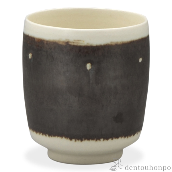 【送料無料】タル型湯呑 釉彩点紋≪在庫確認後、1~3営業日で出荷≫ ( 名入れ有料 母の日 プレゼント 初任給 湯のみ ゆのみ 湯飲み セット プレゼント 清水焼 京焼 )