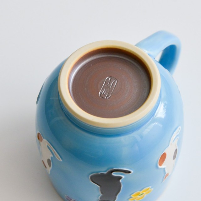 送料無料】 ペアマグカップ 交趾花ねこ / プレゼント デザイン マグ