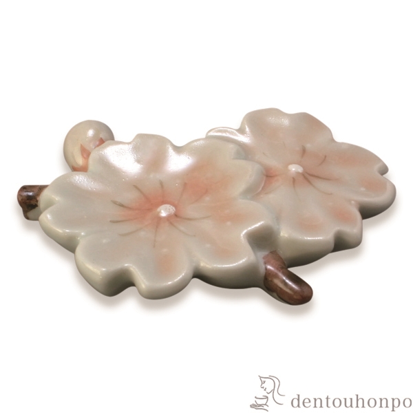 【送料無料】箸置 大和桜 5個セット≪在庫確認後、1~3営業日で出荷≫ ( ギフト セット 結婚祝い お店 人気 清水焼 京焼 )