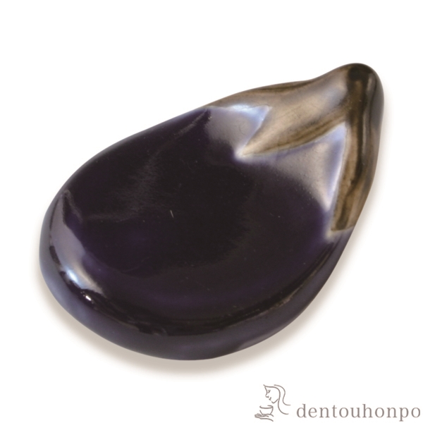 【送料無料】箸置 茄子 5個セット≪在庫確認後、1~3営業日で出荷≫ ( ギフト セット 結婚祝い お店 人気 清水焼 京焼 )