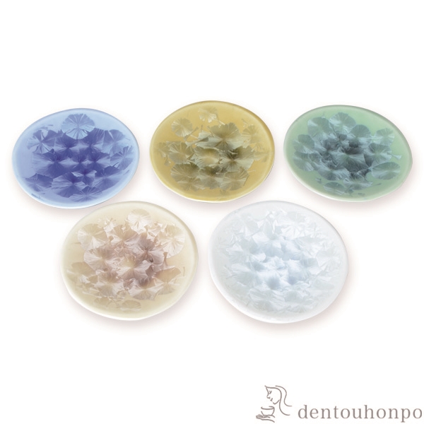 【送料無料】三寸皿揃 花結晶 5個セット≪在庫確認後、1~3営業日で出荷≫ ( 名入れ有料 母の日 プレゼント 初任給 セット 醤油皿 豆皿 和食 洋食 清水焼 京焼 )