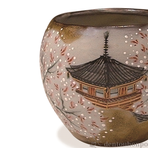 送料無料】 盃 京の酒器洛中洛外 四月 清水寺の桜 / ぐいのみ 盃 酒器
