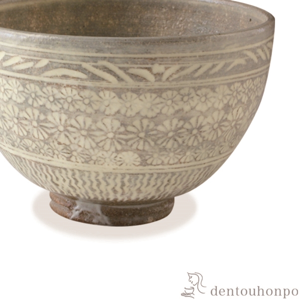 送料無料】 抹茶碗 三島手 / 抹茶碗 茶道具 茶器 お稽古用 抹茶 清水焼