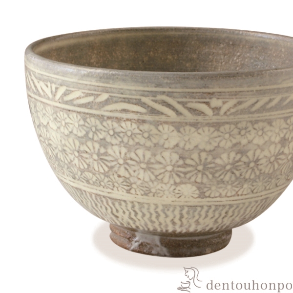 送料無料】 抹茶碗 三島手 / 抹茶碗 茶道具 茶器 お稽古用 抹茶 清水焼