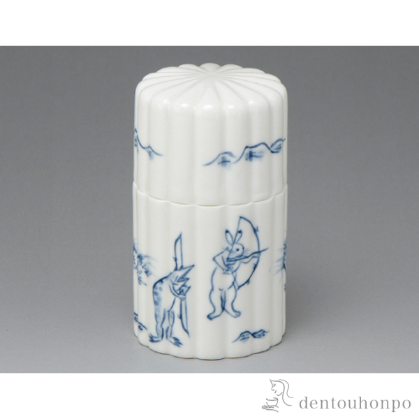 【送料無料】楊枝入 鳥獣戯画≪在庫確認後、1~3営業日で出荷≫ ( 清水焼 京焼 手作り サイドテーブル チェスト リビング 人気 清水焼 京焼 )