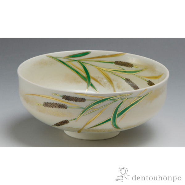 【送料無料】抹茶碗 水辺≪在庫確認後、1~3営業日で出荷≫ ( 抹茶碗 茶道具 茶器 お稽古用 抹茶 清水焼 京焼 )