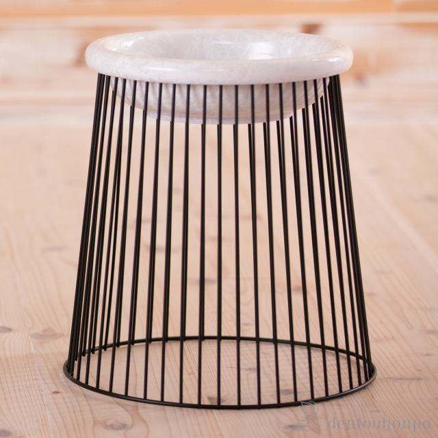 【送料無料】ペット用フードボウル Paws bowl 2 白 L 台座付≪在庫確認後、1~3営業日で出荷≫ ( 猫用 犬用 ネコ 猫 ペット用品 清水焼 京焼 )