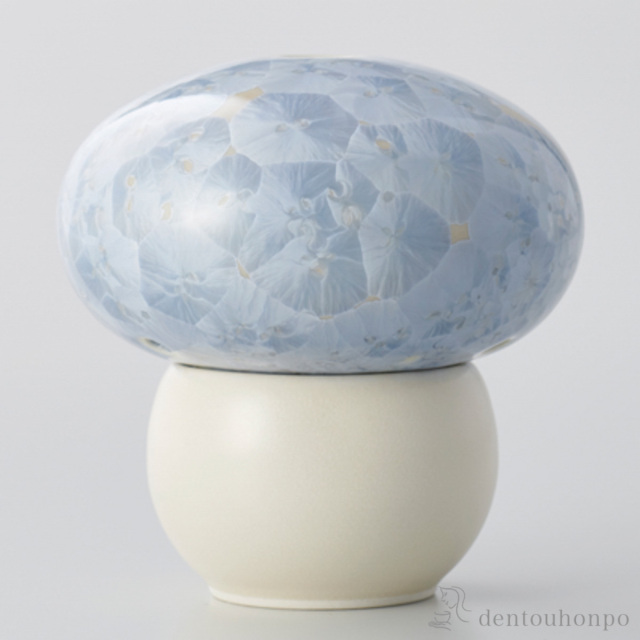 【送料無料】香炉 きの香 花結晶 銀藤≪在庫確認後、1~3営業日で出荷≫ ( お香 線香 リラックス 仏具 人気 清水焼 京焼 )