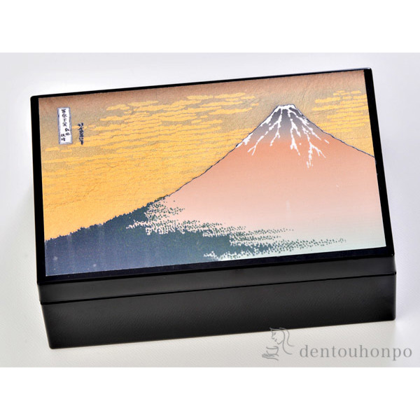 浮世絵 箔アクセサリーBOX 赤富士 / 箔一 父の日 プレゼント