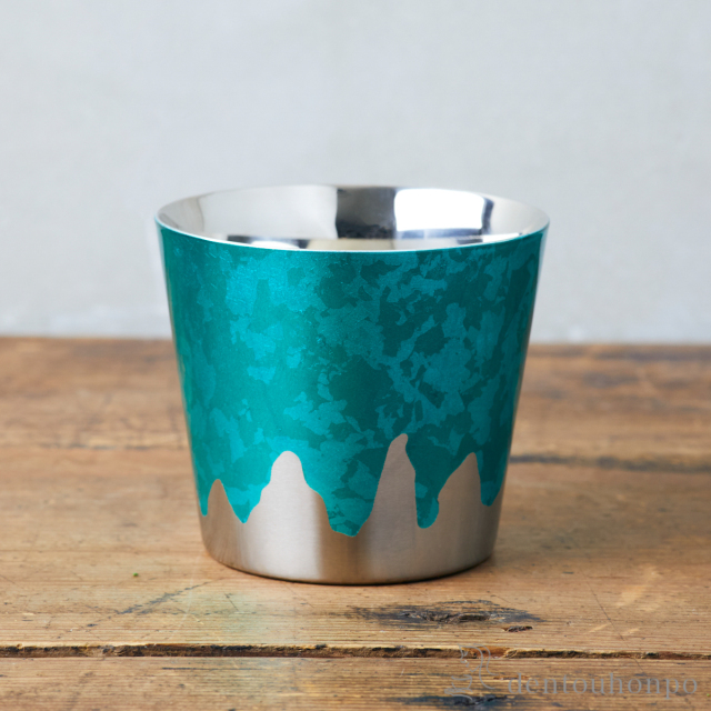 【送料無料】FUJI CUP FUJI BLUE≪在庫確認後、1~3営業日で出荷≫ ( 箔一 父の日 プレゼント 初任給 ビールグラス ビアグラス 保温 保冷 人気 金沢金箔 )