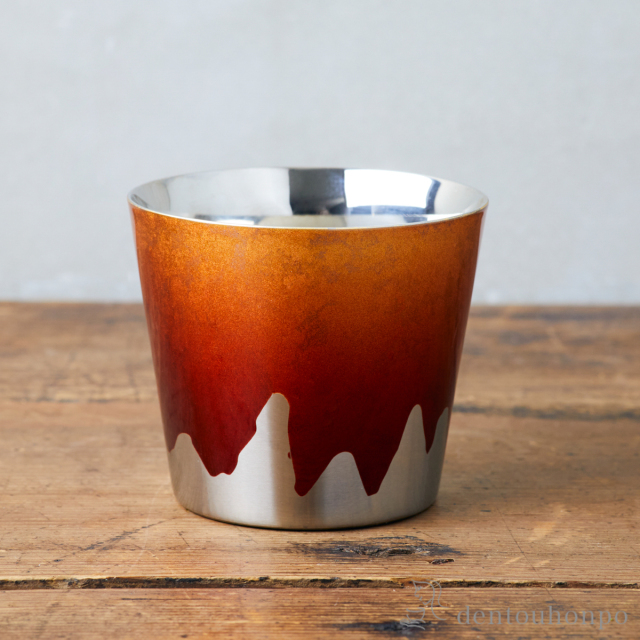 【送料無料】FUJI CUP FUJI RED≪在庫確認後、1~3営業日で出荷≫ ( 箔一 父の日 プレゼント 初任給 ビールグラス ビアグラス 保温 保冷 人気 金沢金箔 )