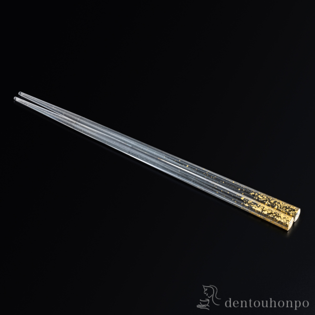 Stardust ハシ ゴールド / 箔一 お箸 プレゼント はし 高級箸 塗り箸