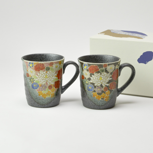 ペアマグカップ 花詰 / プレゼント デザイン マグ オリジナル