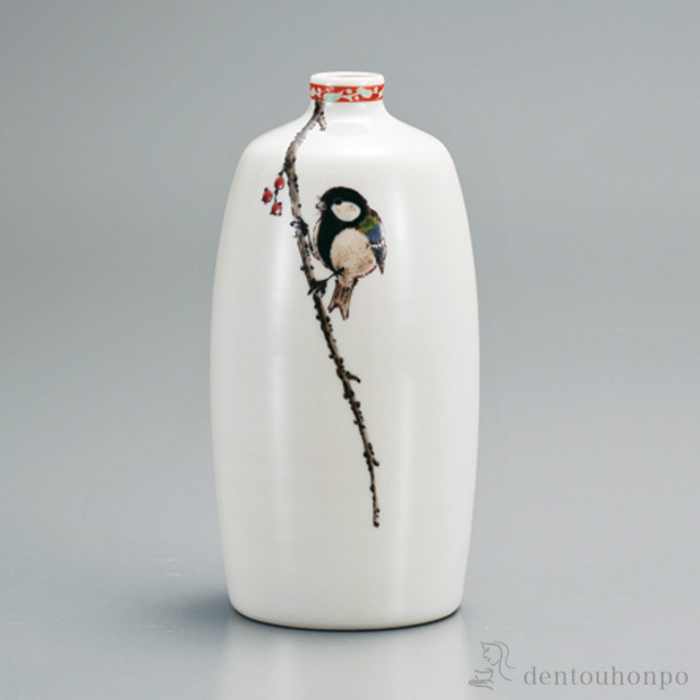 【送料無料】一輪生 晩秋 6号≪在庫確認後、1~3営業日で出荷≫ ( 花瓶 おしゃれ 花器 フラワーベース おすすめ 九谷焼 )