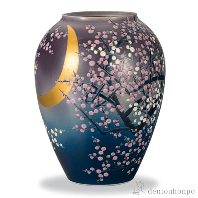 送料無料】 花瓶 梅月 9号 / ガラス フラワーベース 花器 一輪挿し