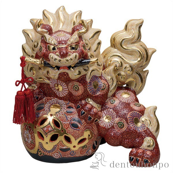 送料無料】 剣獅子 盛 12号 房付 / 退職祝い 定年 置物 玄関 受付 風水 