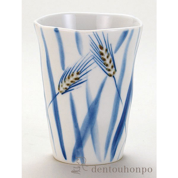 九谷焼 タンブラー 麦≪在庫確認後、通常即日で出荷≫ ( 和窯 ビールグラス ビアグラス 保温 保冷 人気 九谷焼 )